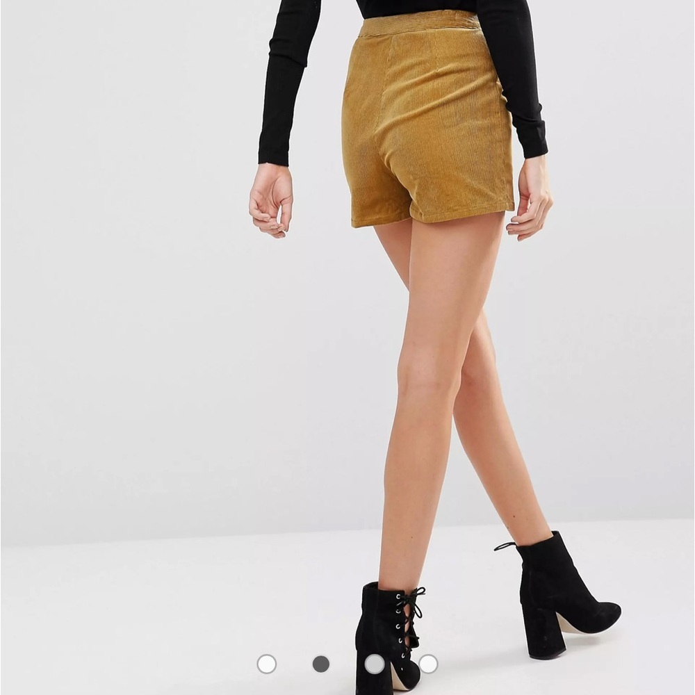 asos Glamorous Tall High Waisted Corduroy Shorts
